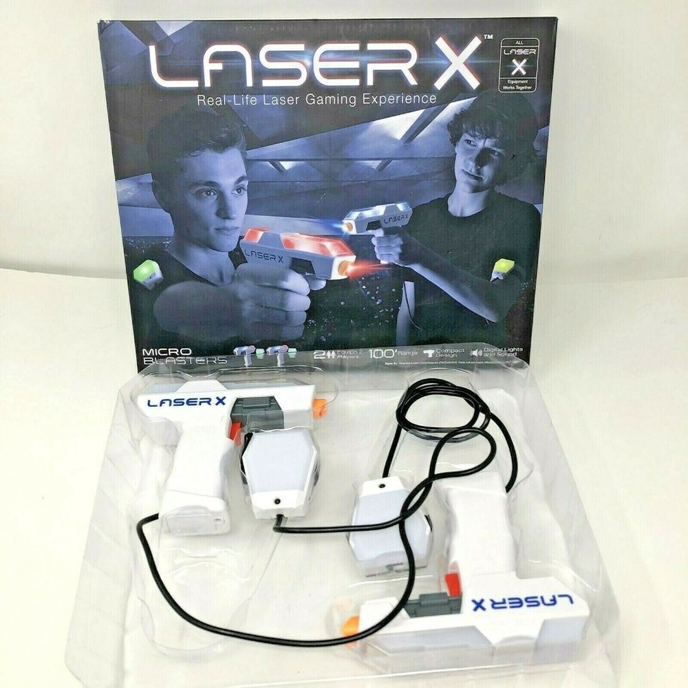 Laser X Real Life Laser Gaming Experience Micro Blasters Set for 2 Players